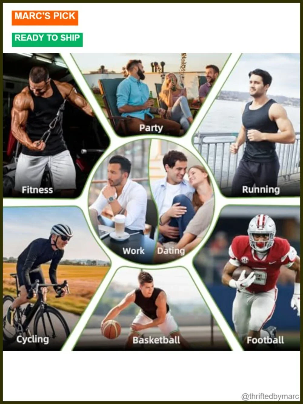 Men's Compression Shirt Shapewear Vest Tummy Control Back Support Tank Top